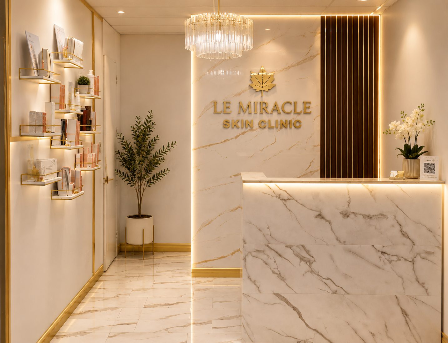 Le Miracle reception desk