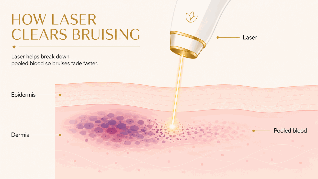 How Le Miracle treats Bruising in Ottawa, explainer diagram