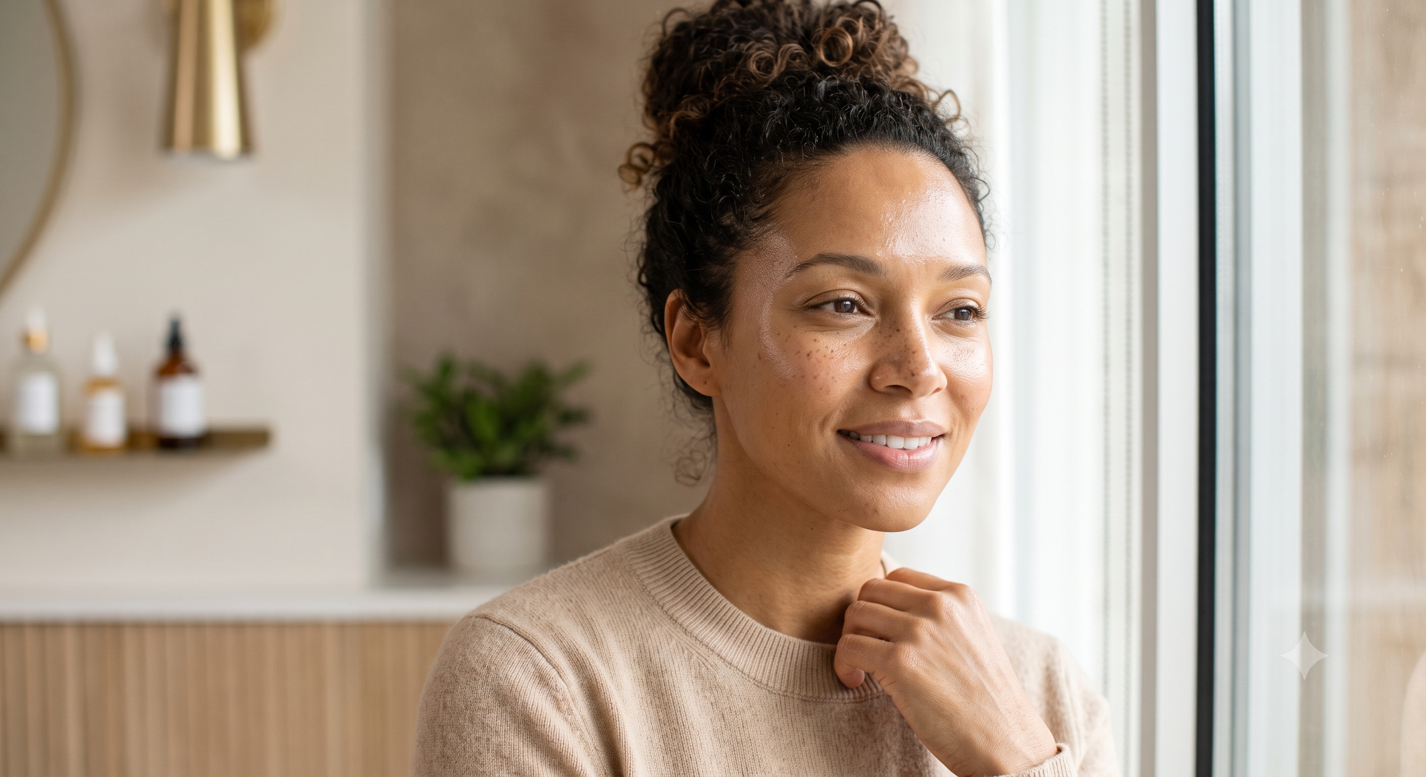 Hydrated, luminous skin after a HydraFacial, suitable for all skin tones