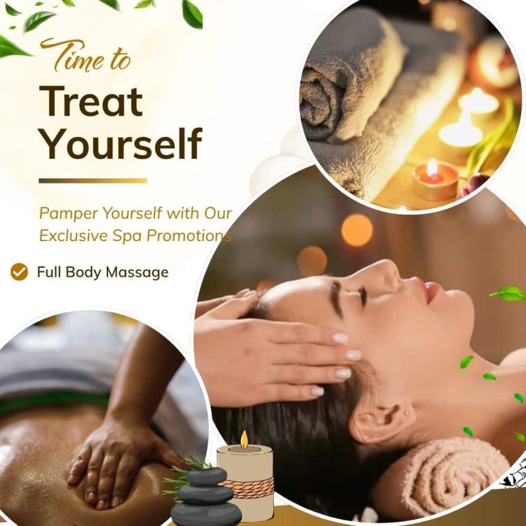 White and Gold Elegant Spa and Massage Animated Social Media Graphic